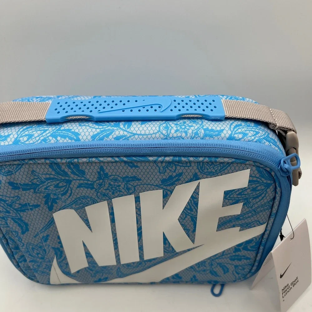 NWT Nike Hard Shell Lunch Box Ghost Blue Floral Paisley Insulated Back to School